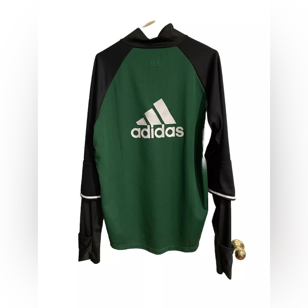 Portland Timbers MLS Mock Neck Long Sleeve Soccer Jersey Adidas
Mens Size Large